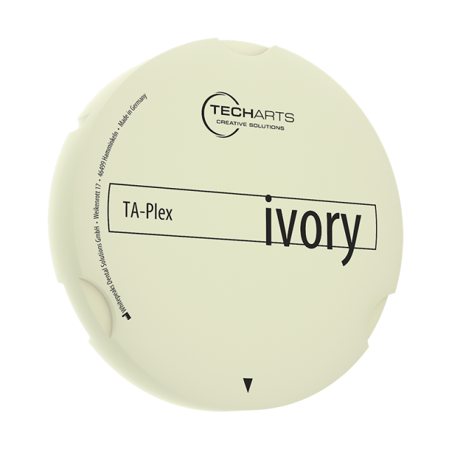 TA-Plex ivory PMMA-Blank 95 x 16mm